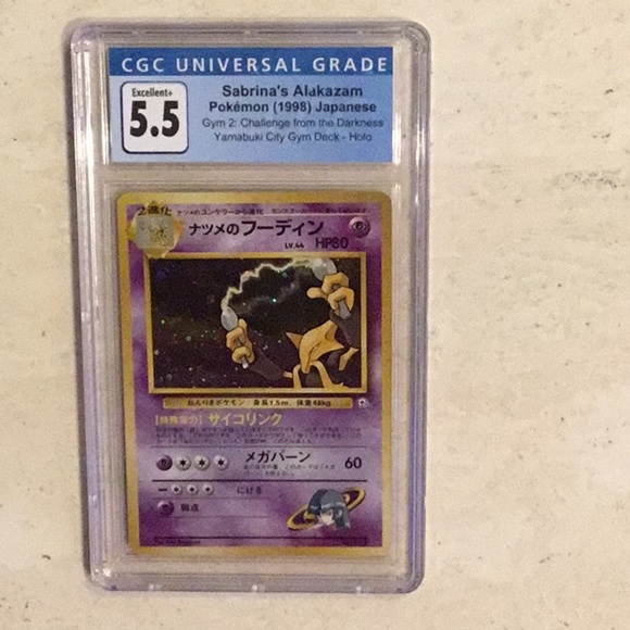 Sabrina’s Alakazam 1998 Holo 065 Japanese Pokemon CGC 5.5 Graded Card #065 - Picture 5 of 11